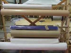 rouleaux de toile pour yourte