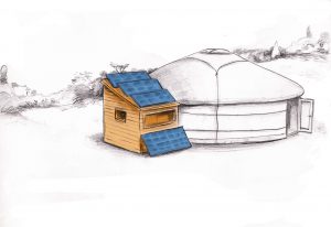 yourte et module autonome en énergie